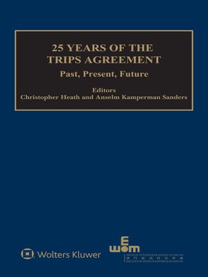 cover image of 25 Years of the TRIPS Agreement